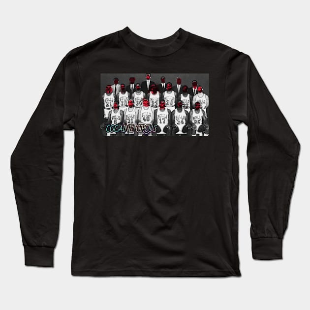 Cocaine Circus Team Photo Long Sleeve T-Shirt by DDT Shirts